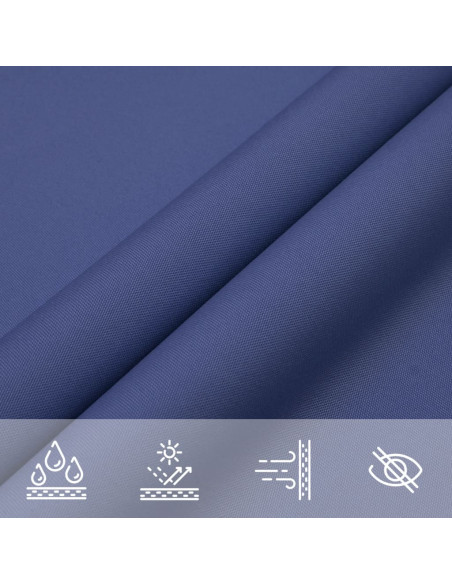 Parasole a Vela Oxford Rettangolare 2,5x3 m Blu