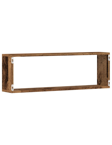 Mensole  4 pezzi in legno vecchio 80x15x26 cm in legno ingegnerizzato