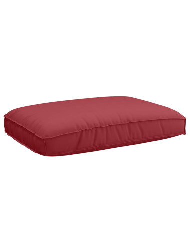 Set di Cuscini per Pallet 2 pcs Rosso Vino Tessuto Oxford