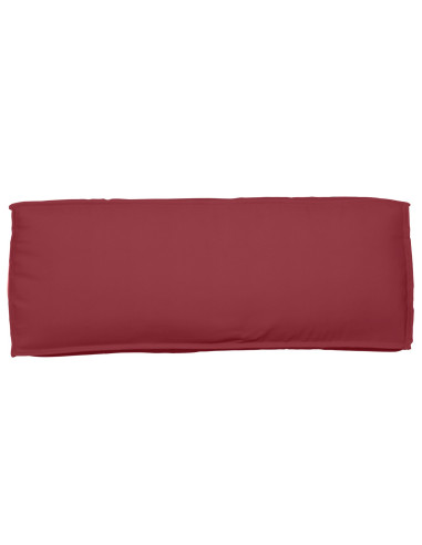 Set di Cuscini per Pallet 2 pcs Rosso Vino Tessuto Oxford