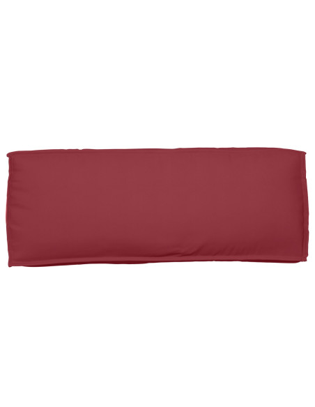 Set di Cuscini per Pallet 2 pcs Rosso Vino Tessuto Oxford