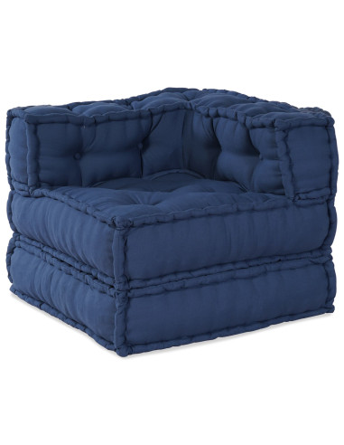 Letto a Molle con Materasso & LED Blu 100x200 cm Tessuto
