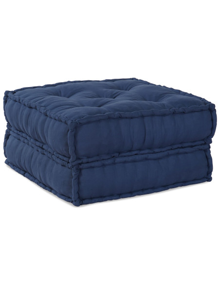 Pouf Modulari  4 pezzi in Tessuto Indigo