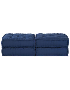 Divano modulare 2 pcs Indaco 140 x 70 x 36 cm Tessuto 2