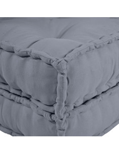 Divano modulare 3 pcs Grigio Tessuto 2