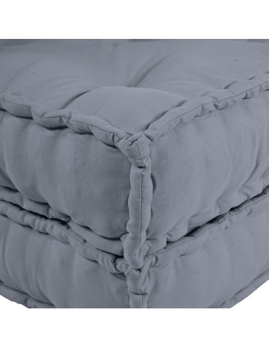 Divano modulare 2 pcs Grigio 140 x 70 x 36 cm Tessuto