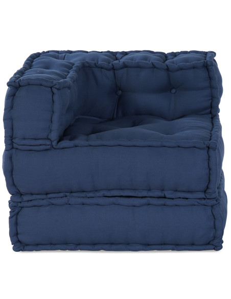 Pouffe Modulare  Indigo 70x70x54 in Tessuto