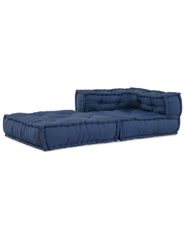 Divano angolare modulare Indaco 70 x 70 x 56 cm Tessuto