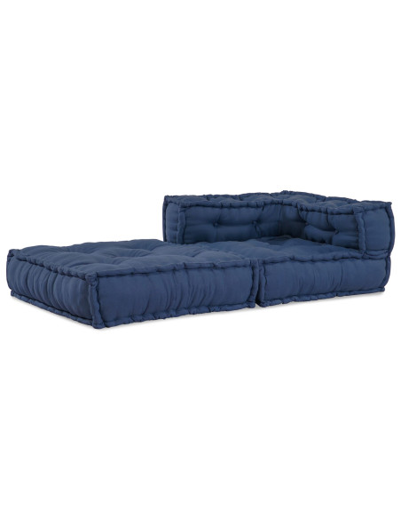 Pouffe Modulare  Indigo 70x70x54 in Tessuto