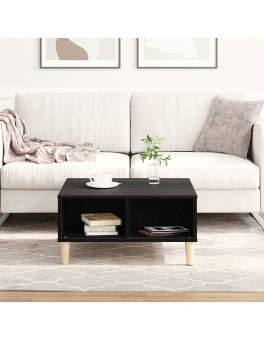 Tavolino da salotto Rovere Nero 60 x 60 x 30 cm