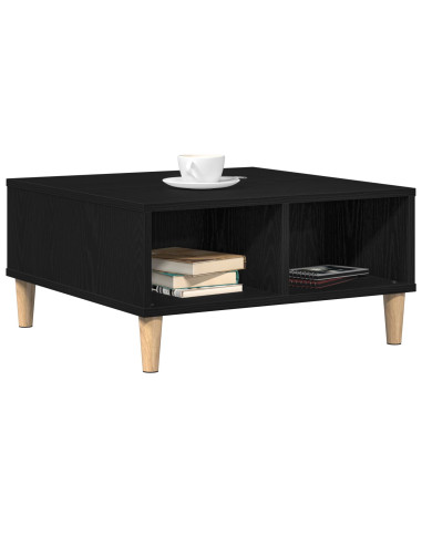 Tavolino da salotto Rovere Nero 60 x 60 x 30 cm