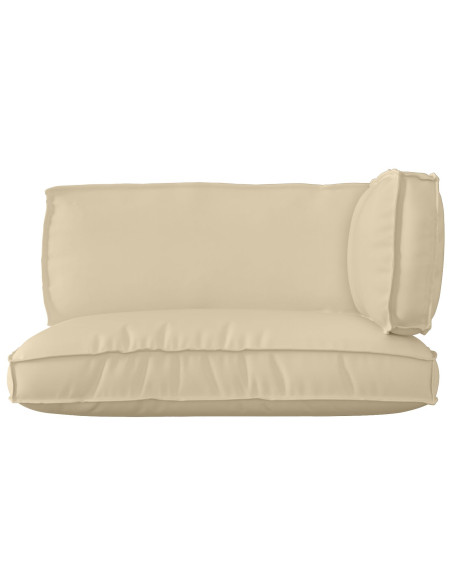 Set di cuscini per pallet  Set di 3 Beige Poliestere Medio