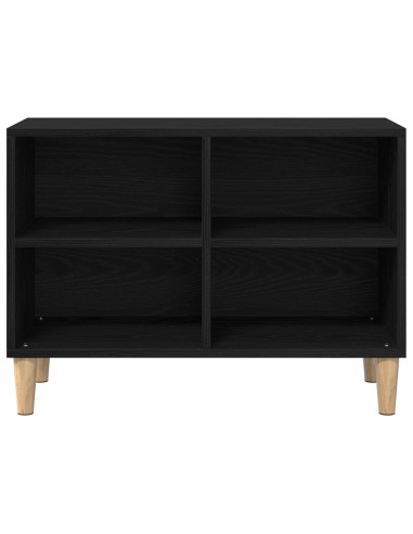 Mobile TV Rovere Nero 69,5 x 30 x 50 cm Legno multistrato