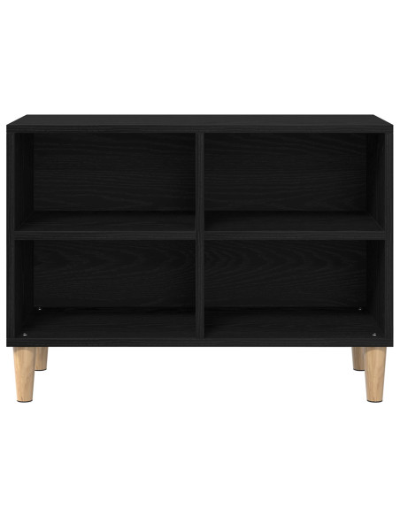 Mobile TV Rovere Nero 69,5 x 30 x 50 cm Legno multistrato