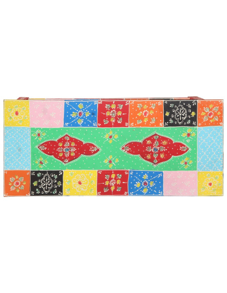 Tavolo Console con Cassetti Multicolore in Legno Compensato