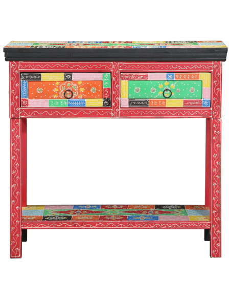 Tavolo Console con Cassetti Multicolore in Legno Compensato