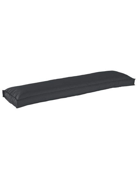 Cuscino da Esterno  Nero Cotone Grande Coperture Rimovibili