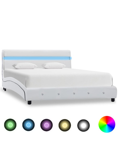 Giroletto con LED Bianco in Similpelle 140x200 cm