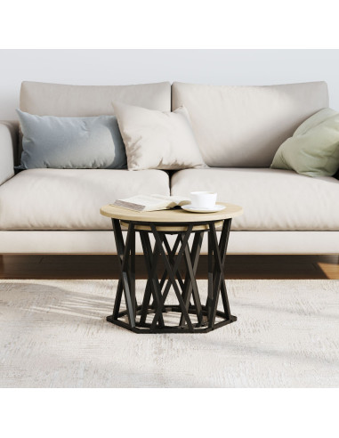 Tavolo laterale 2 pcs Rovere Sonoma