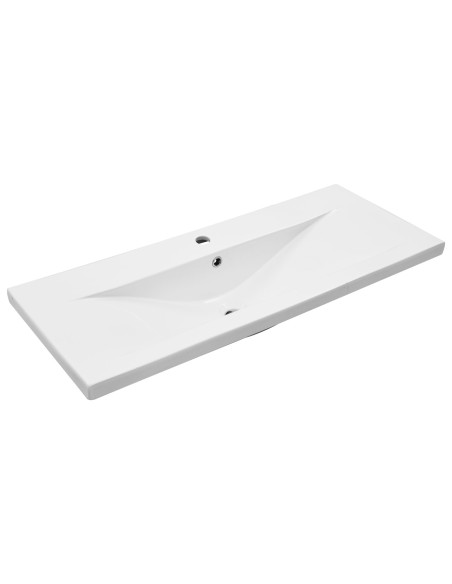 Mobile lavabo  con lavabo integrato Rovere Nero in legno ingegnerizzato