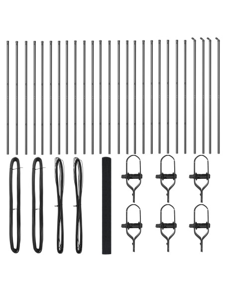 Palo della recinzione Grigio 50 x 1,5 m (maglia 16 x 16 mm)