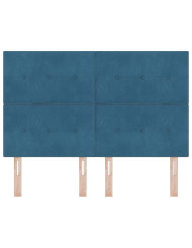 Testiera con testiera Blu Scuro 160 cm Pelle Sintetica