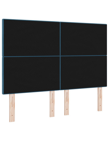 Testiera con testiera Blu Scuro 160 cm Pelle Sintetica