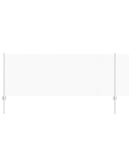 Recinzione con Posto Argento 0,8 x 100 m Acciaio