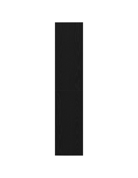 Cabinet per Libri/Cabinet per TV Rovere Nero 36x30x143 cm