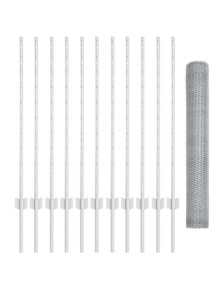 Set di Recinzioni da Giardino  Set di 2 Acciaio zincato