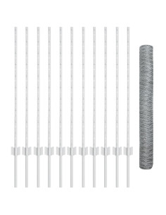 Recinzione con Posto Argento 1 x 25 m Acciaio 2