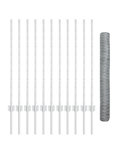 Recinzione con Posto Argento 1 x 25 m Acciaio