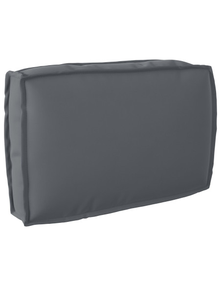 Set di cuscini per pallet  Set da 2 Antracite Poliestere Medio