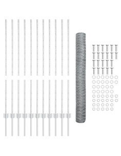 Recinzione con Posto Argento 1,2 x 25 m Acciaio 2