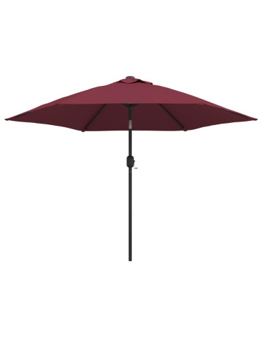 Ombrellone da Giardino con Palo in Metallo 300 cm Rosso Bordò