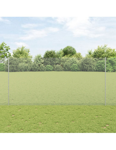 Recinzione con Posto Argento 1,5 x 25 m Acciaio
