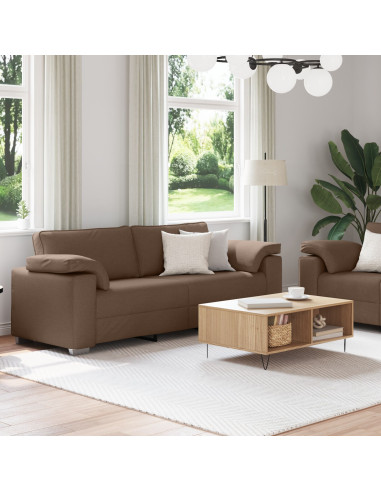 Set di divani 2 pcs Marrone 219 x 77 x 82 cm Tessuto