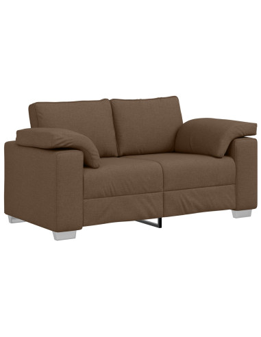 Set di divani 2 pcs Marrone 219 x 77 x 82 cm Tessuto