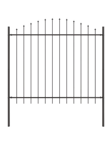 Recinzione per Giardino 8 pcs Grigio 170 x 165 cm