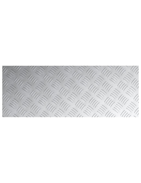 Piastre in Alluminio a Motivo Quadrato 4 pz Antiscivolo 80x30 cm