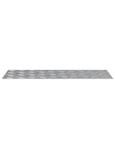 Gradini per Scale 4 pcs Argento 90 x 30 cm Alluminio