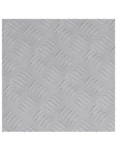 Gradini per Scale Quadrato 2 pcs Argento 40 x 40 cm Alluminio