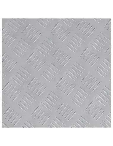 Gradini per Scale Quadrato 2 pcs Argento 40 x 40 cm Alluminio