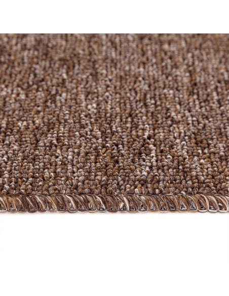 Tappetini Antiscivolo per Scale 15 pcs Marrone 75 x 20 cm PP