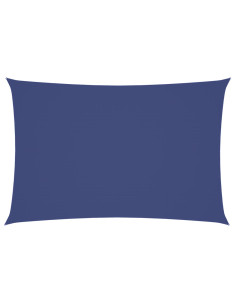 Parasole a Vela Oxford Rettangolare 2x4 m Blu 2
