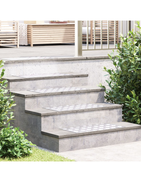 Gradini per Scale 2 pcs Argento 60 x 30 cm Alluminio