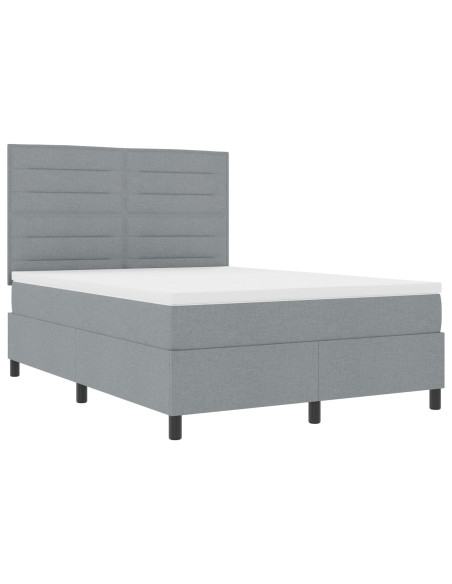 Struttura letto  con materasso Grigio chiaro Tessuto 160 x 200 cm