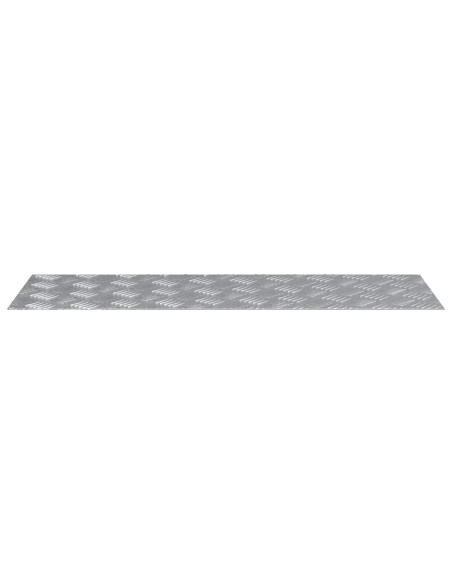 Pannelli in alluminio a scacchi 2 pz Antiscivolo 90x30 cm