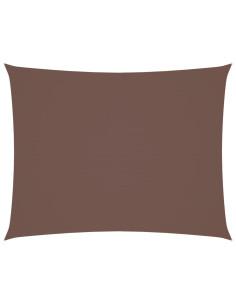 Parasole a Vela Oxford Rettangolare 3x6 m Marrone 2
