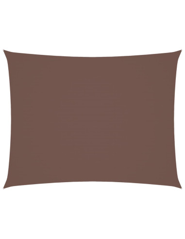 Parasole a Vela Oxford Rettangolare 3x6 m Marrone